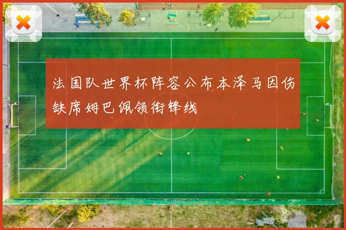 法国队世界杯阵容公布本泽马因伤缺席姆巴佩领衔锋线